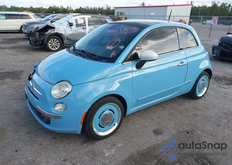 2015 Fiat 500 1957 Edition from USA, damaged, VIN 3C3CFFCR1FT570727